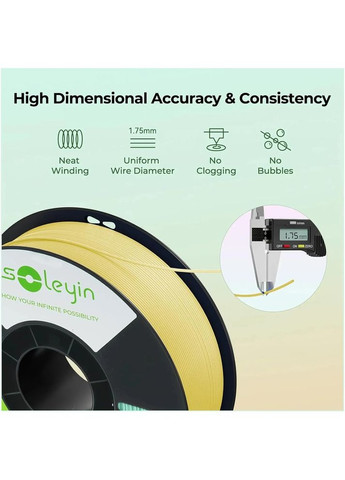 Пластик для 3D принтера ULTRA PLA Soleyin 1кг 1.75мм Gray (3301010501) Creality (363837185)