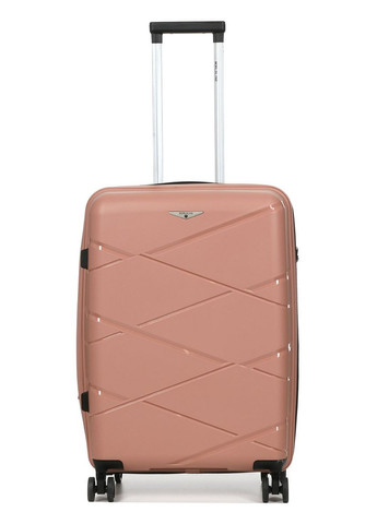 Чемодан средний М полипропилен пудра 65х44х28+5/77л/3.4кг/ 289 WORLDLINE (324802221)