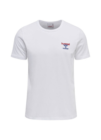 Біла футболка з логотипом для чоловіка 214312 білий Hummel
