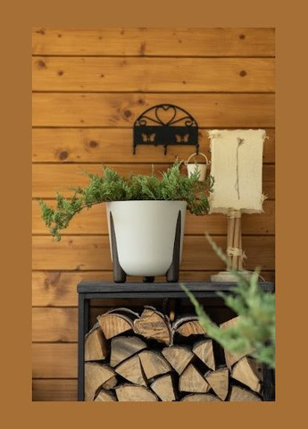 Кашпо Фрида 260 белый, пластик Lamela Фріда (345726170)