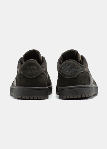 Коричневые демисезонные кроссовки мужские и женские nike jordan 1 retro low og sp travis scott velvet | найк джордан 1 ретро коричневые No Brand