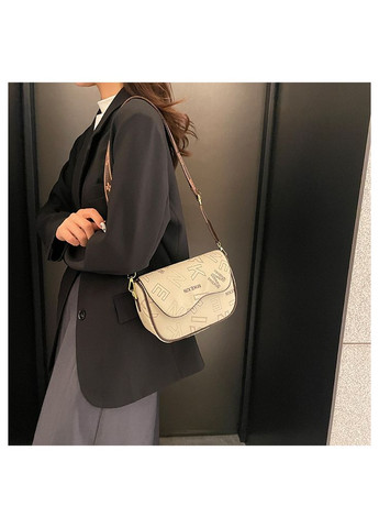 Модная повседневная сумка через бежевое плечо с буквами КиП (315919445)