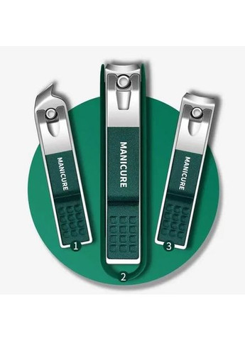 Манікюрний набір для догляду за нігтями 4в1 щипці кусачки для кутикули та пилочка з нержавіючої сталі No Brand (361669626)