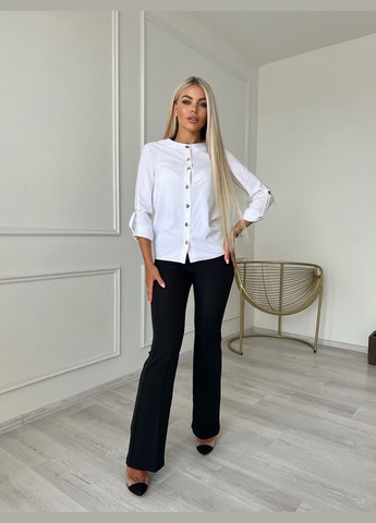Белая женская блуза софт цвет белый р.46/48 454153 New Trend