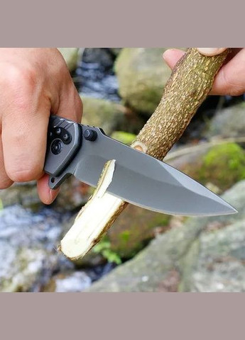 Ніж складаний тактичний зі склобоєм та стропорізом GW 6760CFT No Brand (370770697)