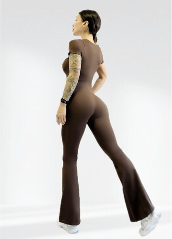 Спортивный комбинезон женский LILAFIT комбинезон-брюки коричневый спортивный нейлон