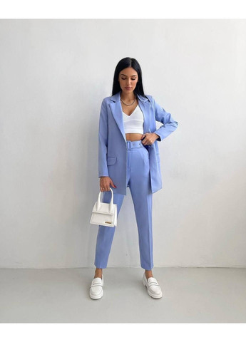 Классический костюм двойка мод БЕСТ-840, голубой, размер 44-46 No Brand (355469652)