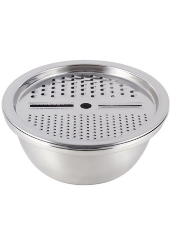 Набір мисок неіржавких 260 мм миска x друшляк x кришка-тертка (5125) Kamille (342122028)