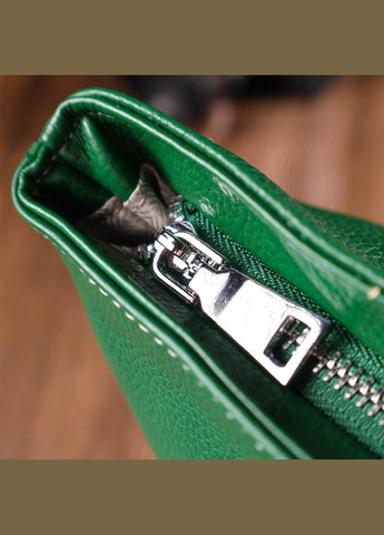 Сумка містка для жінок з натуральної шкіри зелена 22119 Vintage (329196839)