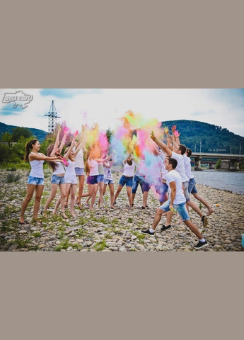 Белая Краска Холи Гулал, 50 грамм, сухая порошковая краска для фестивалей, флешмобов, фотосессий, пакет 50 грамм No Brand (331738711)