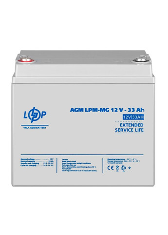 Акумулятор мультигелевий LPM-MG 12V - 33 Ah LogicPower (372817387)