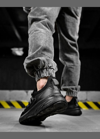 Чорні Літні стильні кросівки чоловічі сітка чорні Freedom