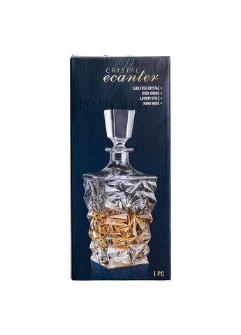 Декантер для виски 1 литр стеклянный под виски 11×11×28 см г с пробкой HP-19-32 Yiwu (353502993)