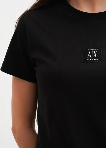 Футболка женская летняя с рисунком Armani Exchange Icon Logo - (326379446)