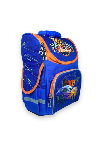 Шкільний рюкзак для хлопчика один відділ фронтальна кишеня бічні кишені розміри 33*28*15, синій Space (266911571)