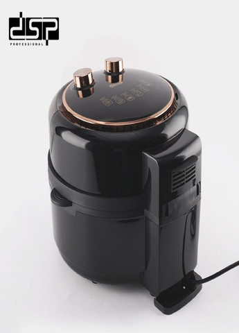 Аерогриль універсальний 2122 аерофрітюрниця безмасляна для приготування без олії, 5,5л Чорна DSP (282927864)