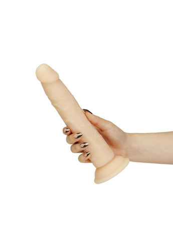 Фалоімітатор Naked Addiction — 9″ Silicone Dual Density Bendable Dildo Vanilla, віброкуля в подаруно No Brand (366878845)