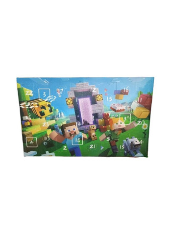Майнкрафт адвент календарь Minecraft 24 фигурки подарочная коробка детский подарок Shantou (282745143)