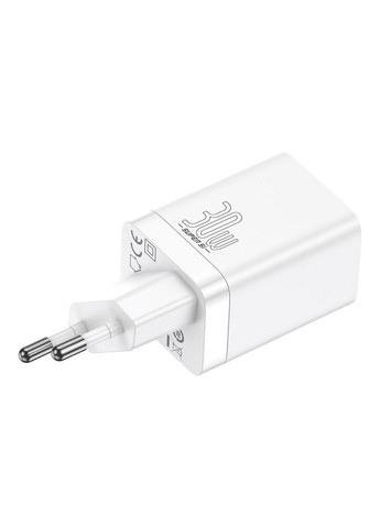 Сетевое зарядное устройство для 30W EU White Baseus Super Si Pro Quick Charger C+U (340278453)