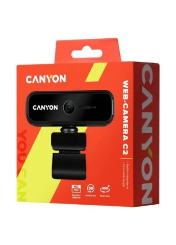 Веб-камера (CNE-HWC2) Canyon C2 720p HD Black (391710016)