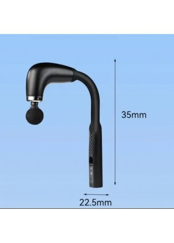 Масажер Акумуляторний U-подібний для тіла м'язовий портативний ручний 4 насадки Fascial Gun R01 Чорний No Brand (323486268)