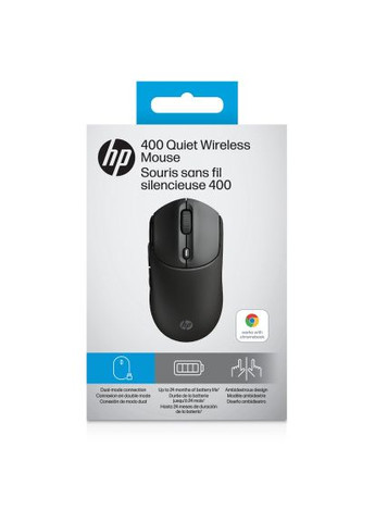 Мишка (AZ7B2AA) HP 400 Quiet Wireless/Bluetooth Black (366702790)