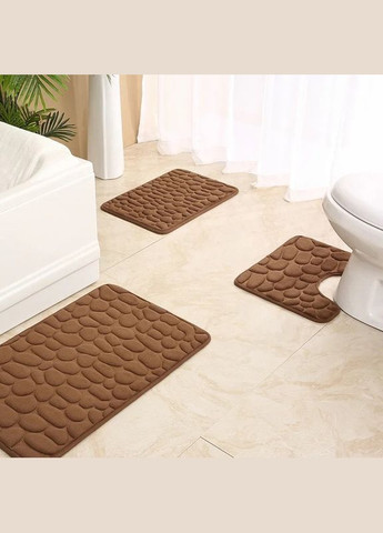 Набір килимків у ванну та туалет No Brand stone premium (285814540)