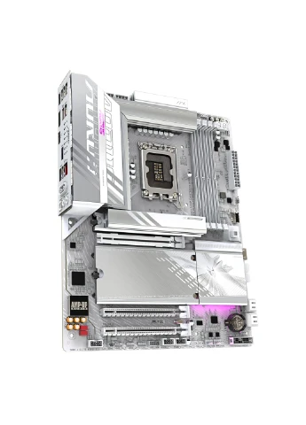 Материнская плата Z89 AORUS ELITE WF7 ICE s1851 Z890 4xDDR5 M.2 HDMI DP Wi-Fi BT ATX белый Gigabyte (387370868)
