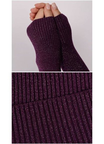 Фиолетовый демисезонный гольф женский, с люрексом, (арт. 2509) No Brand