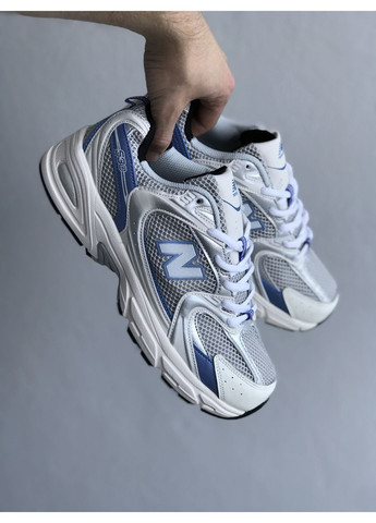 Кросівки жіночі і чоловічі New Balance 530 White Blue | Нью Беланс 530 білі No Brand білі демісезони (362894467)
