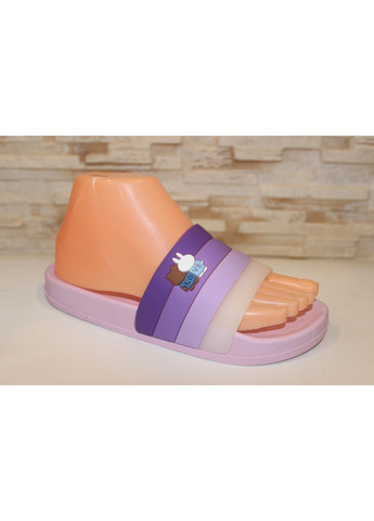 Сиреневые шлепанцы женские летние сиреневые силиконовые No Brand