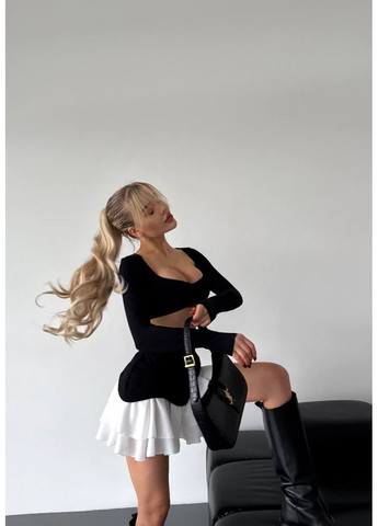 Жіноча міні-спідниця зі складками Україна (355803439)