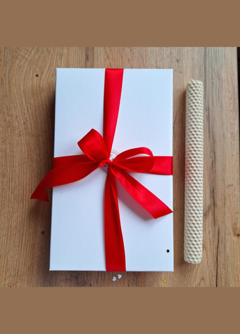 Свічки столові ручної роботи у подарунковій коробочці, 6 шт по 26 см. Колір. Царство Меду (324627777)