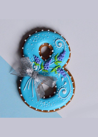 Пряник "Квіткова 8" 12 см No Brand (365865129)