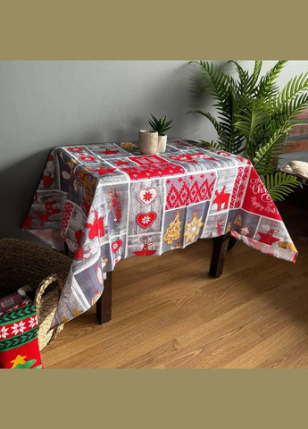 Скатерть Красный огонек рогожка 150 х 220 см Красная No Brand (302815294)