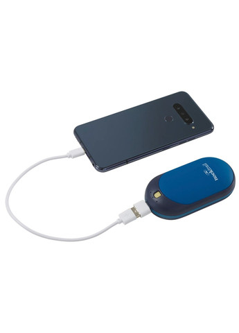 Перезаряжаемая грелка для рук до 47С, павербанк 5200мА синий ROCKTRAIL (365061923)