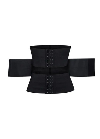 Чорний жіночий корсет із сильним утягуючим ефектом Super waist, Високий тугий підгрудний корсет супер утяжка для талії No Brand Жіночий корсет із сильним утягуючим чорний (354331060)