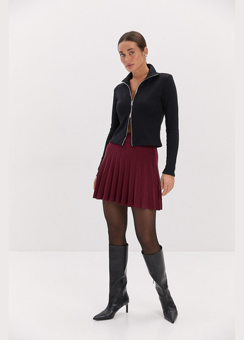 Коротка спідниця в складки темно-синя Arjen (314901610)