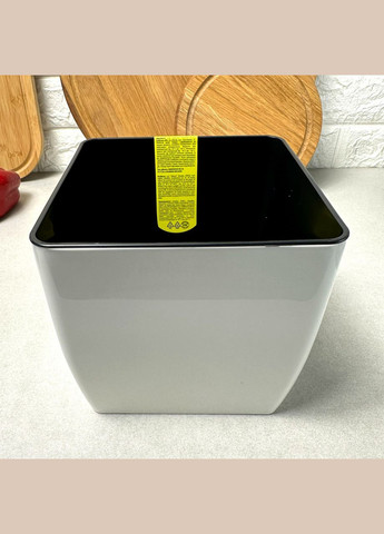 Большой квадратный вазон для комнатного дерева 27*27*26 14л, Квадро какао Алеана (365815047)