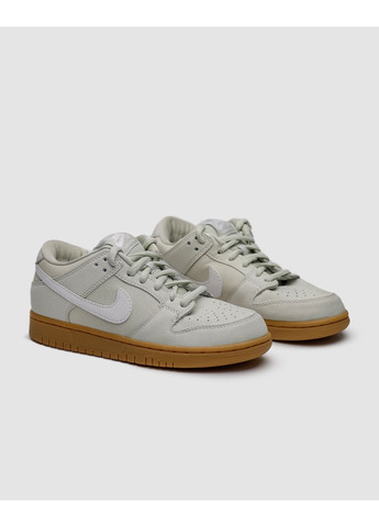 Серые демисезонные кроссовки мужские nike sb dunk low island green gum найк сб данк No Brand