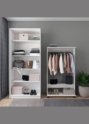 Шкаф распашный с полками Промо 90х48х204 см (DRS-011201) Doros (368283302)