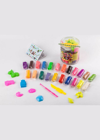 Комплект креативного творчества TMD01-04 Тесто для лепки "Master Do" 22 цвета в ведре Danko Toys (300386187)