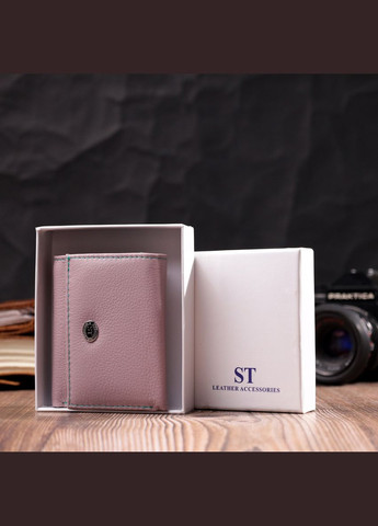 Жіночий гаманець із натуральної шкіри з монетницею 19503 Бежевий st leather (306881392)