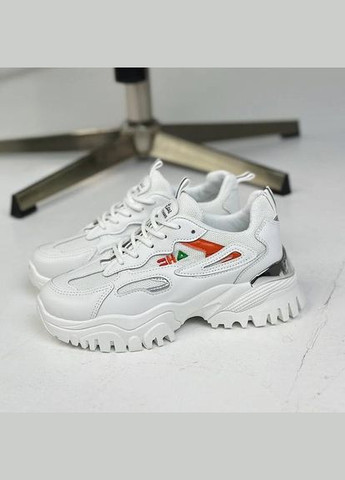 Жіночі яскраві кросівки Aba 0590 Білі No Brand білі демісезони (307151309)