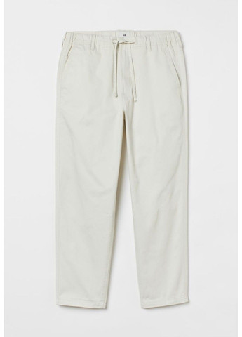 Чоловічі штани вільного крою Н&М (56872) L Білі H&M (289482759)