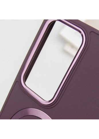 Чехол TPU Bonbon Metal Style с MagSafe для Samsung Galaxy S24 Ultra Сливовый Epik (372845863)