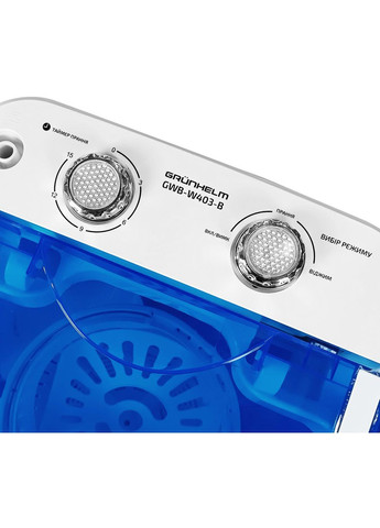 Стиральная машина полуавтомат GWB-W403-B White Blue Grunhelm (368597834)