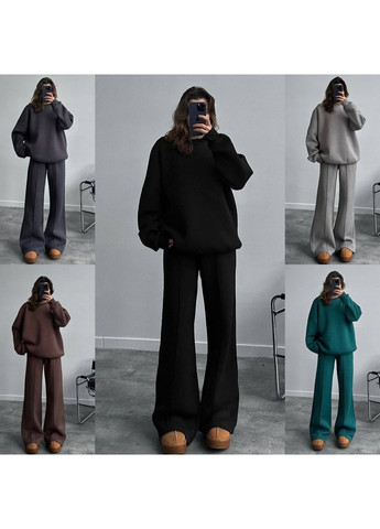 Теплий жіночий костюм крою OVERSIZE No Brand (364961350)