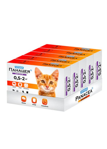 SUPERIUM Панацея, противопаразитарные таблетки для кошек от 05 до 2 кг Collar (368710694)