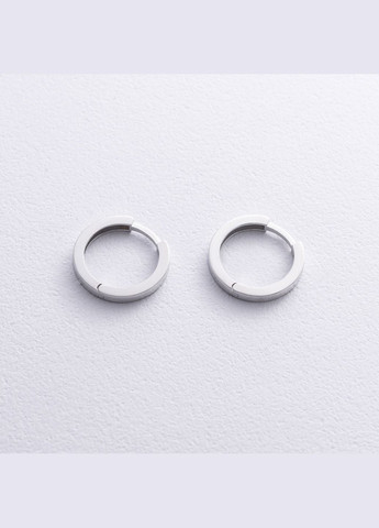 Сережки - кільця в білому золоті с08767 Oniks (267724803)